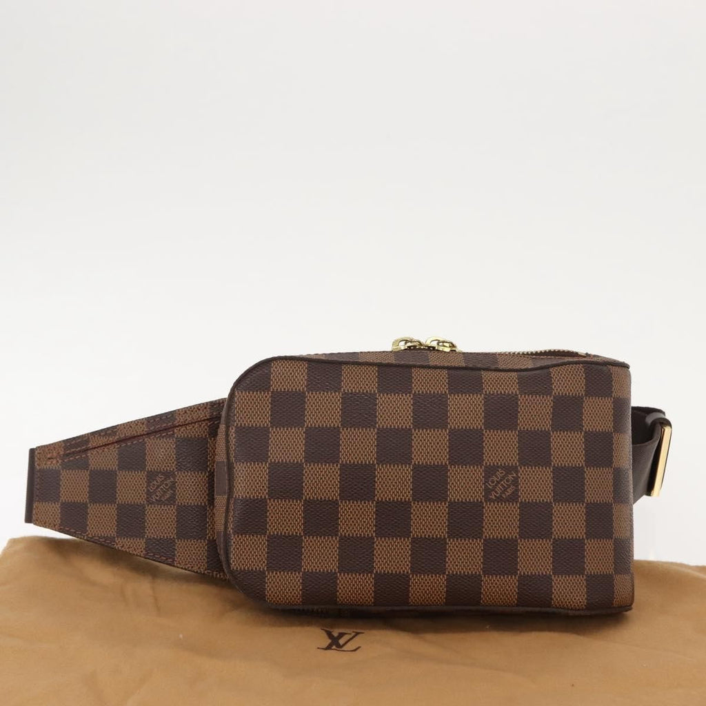 Louis Vuitton Geronimos Waist Bag Damier Brown Canvas Shoulder Bag Bag (Pre-Owned)