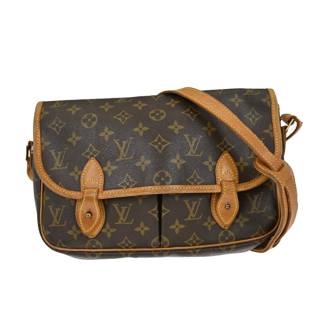 Louis Vuitton Sac Gibeciere Messenger Bag Monogram Canvas Brown Canvas Shoulder Bag Bag (Pre-Owned)