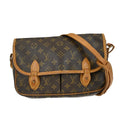 Louis Vuitton Sac Gibeciere Messenger Bag Monogram Canvas Brown Canvas Shoulder Bag Bag (Pre-Owned)