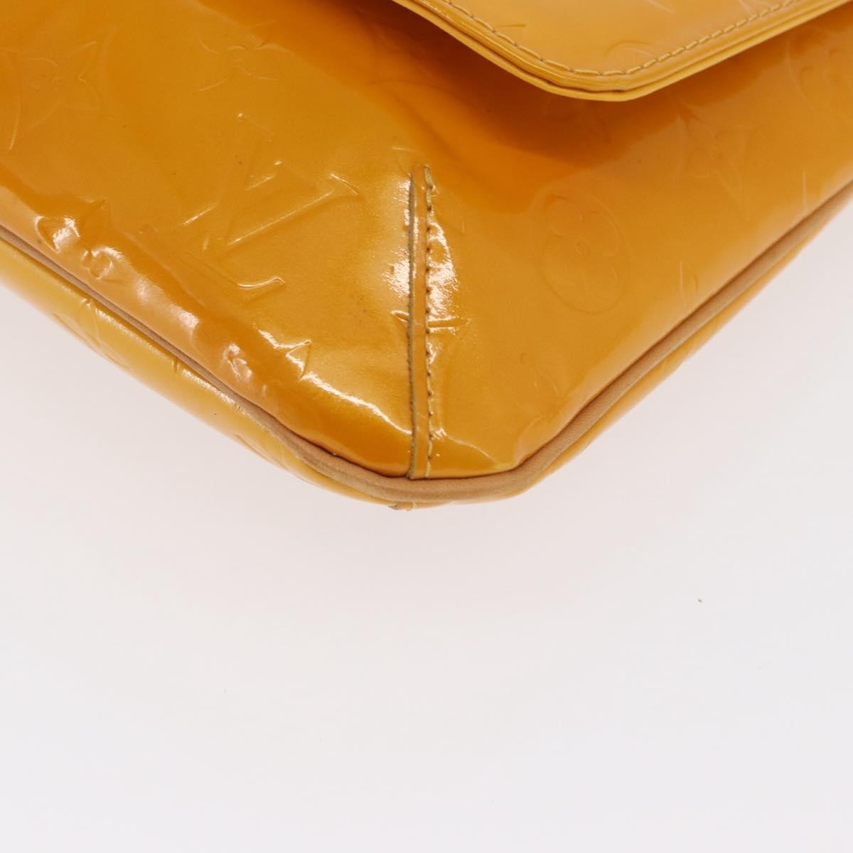Louis Vuitton Thompson Street Handbag Monogram Vernis Yellow Patent_Leather Shoulder Bag Bag (Pre-Owned)