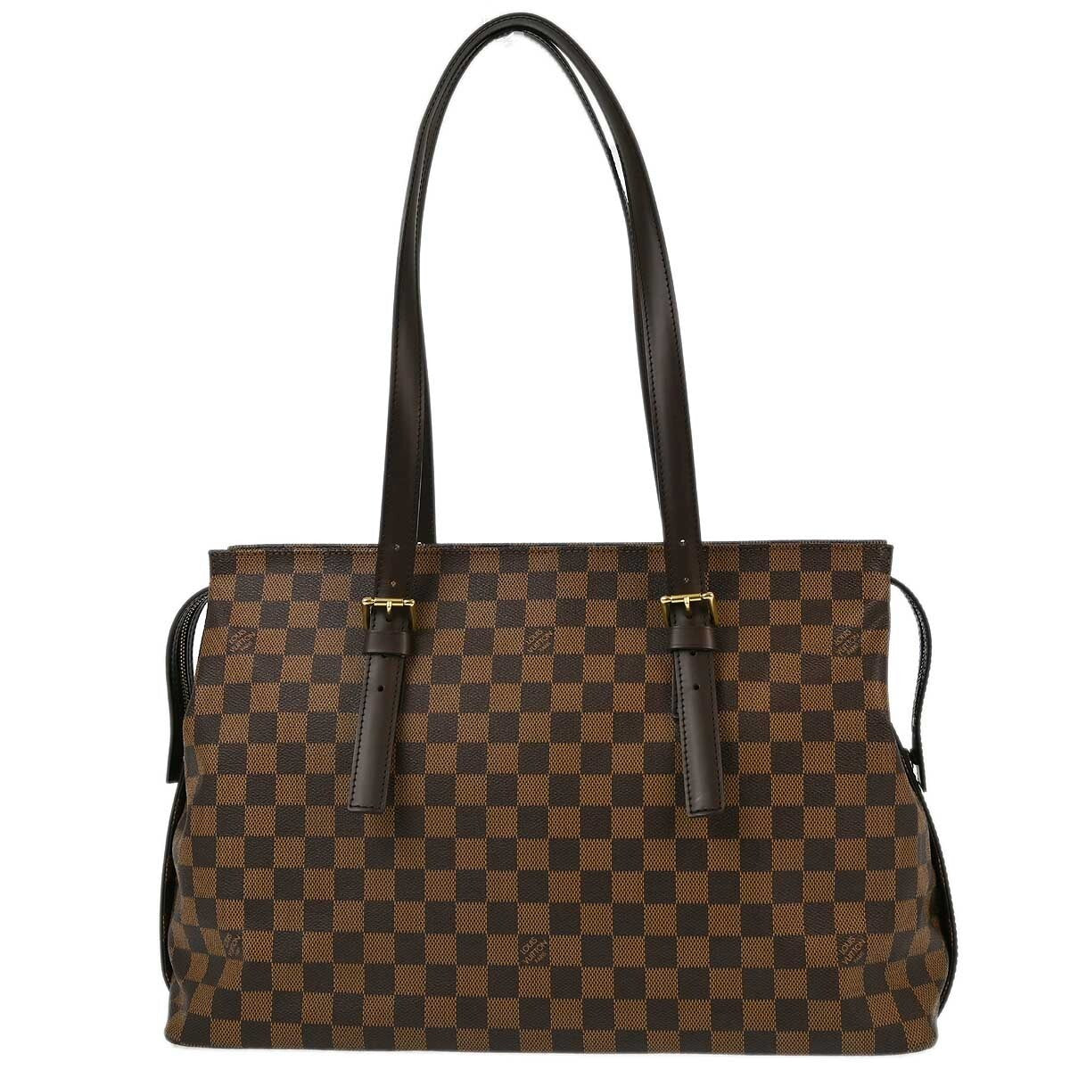 Louis Vuitton Chelsea Handbag Damier Brown Canvas Tote Bag Bag (Pre-Owned)