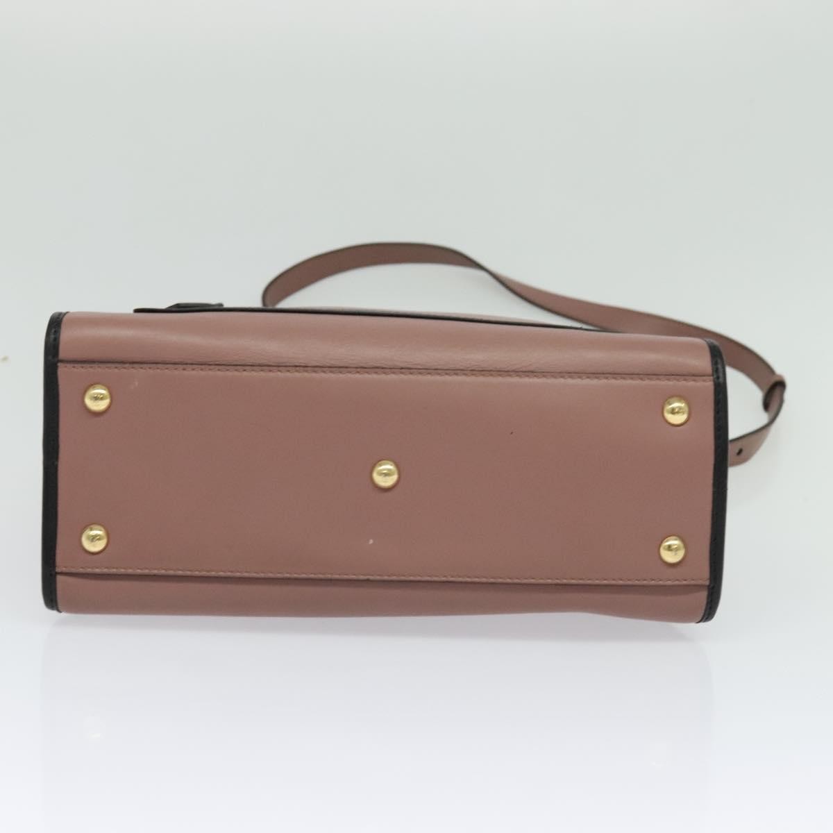 Fendi Runaway Bag Leather Pink Leather Bag (Pre-Owned)