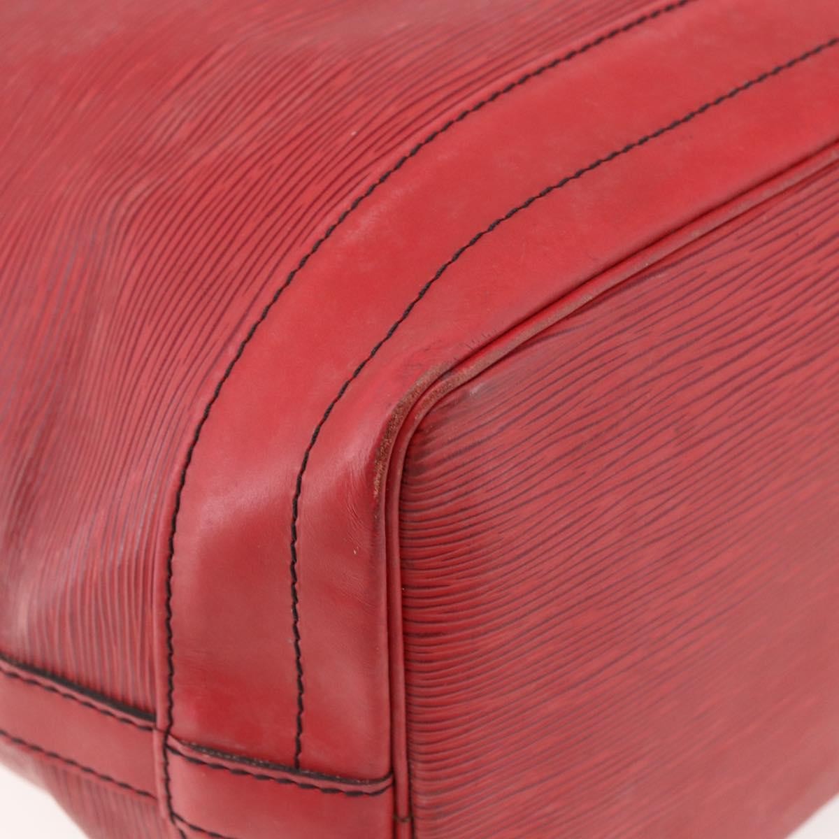 Louis Vuitton Petit Noe Nm Handbag Epi Leather Red Leather Shoulder Bag Bag (Pre-Owned)