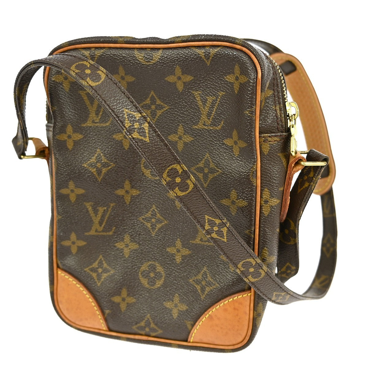 Louis Vuitton Amazone Bag Monogram Canvas Brown Canvas Shoulder Bag Bag (Pre-Owned)