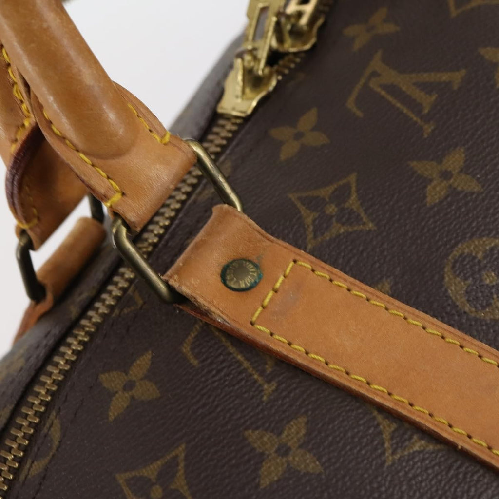 Louis Vuitton Keepall Bag Monogram Canvas Brown Canvas Travel Bag Bag (Pre-Owned)