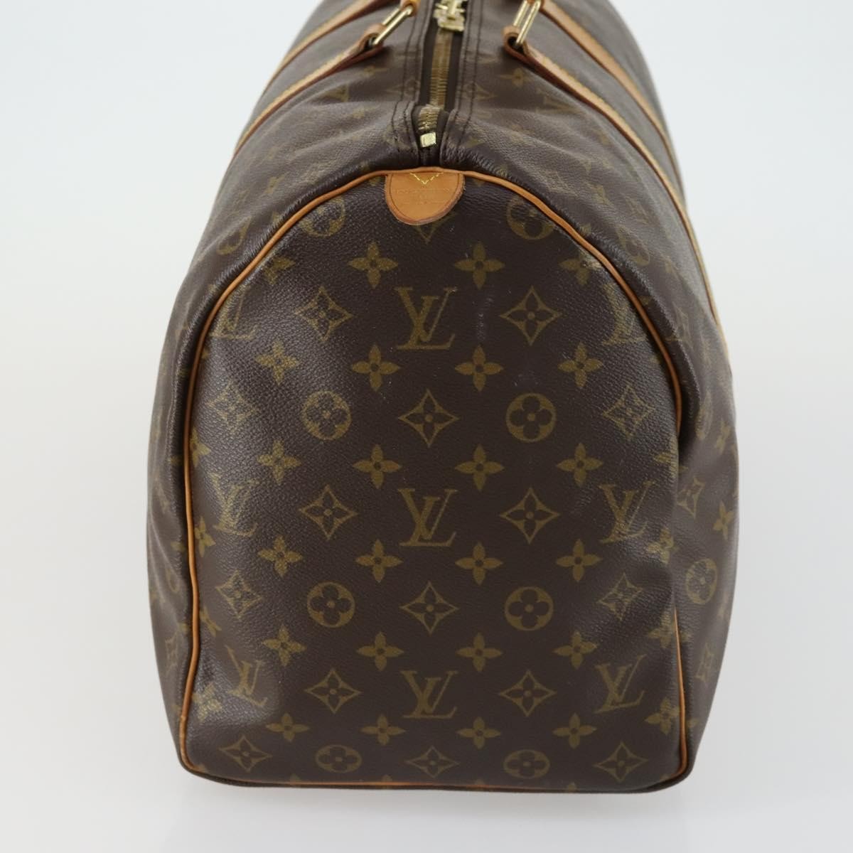 Louis Vuitton Keepall Bag Monogram Canvas Brown Canvas Travel Bag Bag (Pre-Owned)