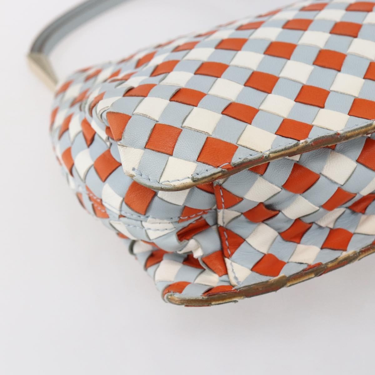Bottega Veneta Vintage Shoulder Bag Intrecciato Leather Multicolour Leather Shoulder Bag Bag (Pre-Owned)