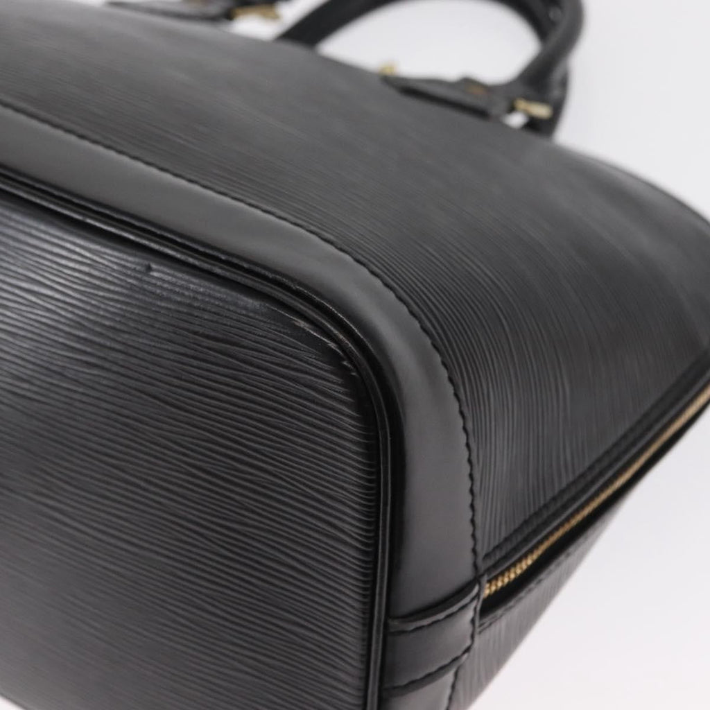 Louis Vuitton Alma Handbag Epi Leather Black Leather Handbag (Pre-Owned)