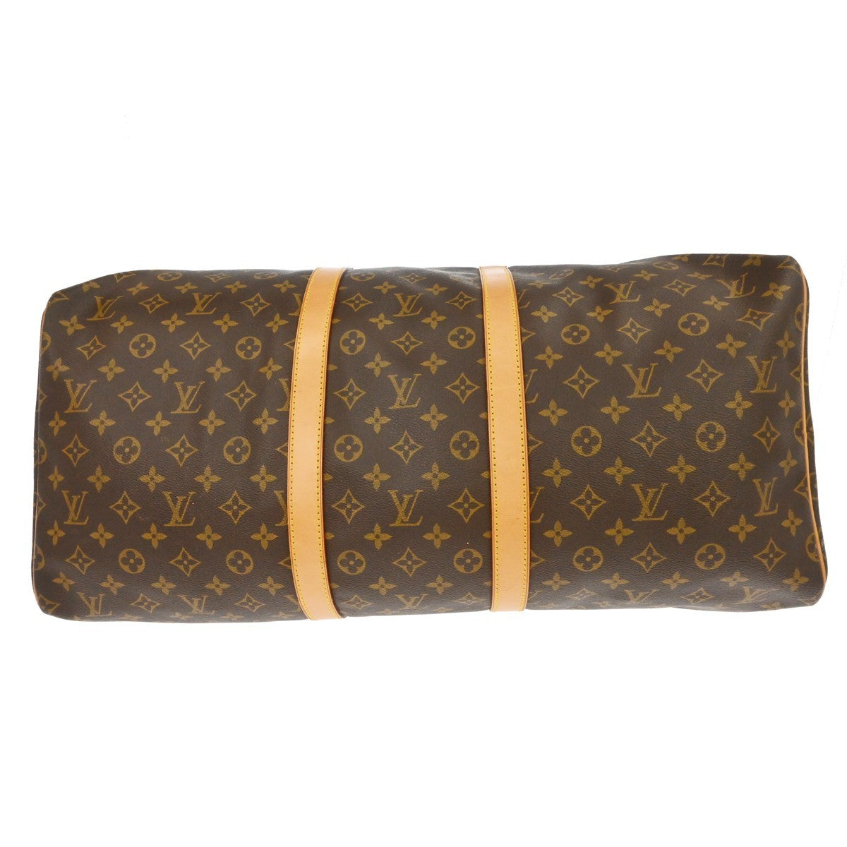 Louis Vuitton Keepall Bag Monogram Canvas Brown Canvas Travel Bag Bag (Pre-Owned)