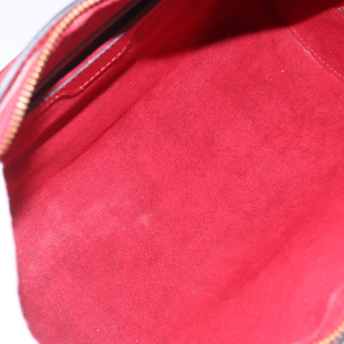 Louis Vuitton Soufflot Handbag Epi Leather Red Leather Shoulder Bag Bag (Pre-Owned)