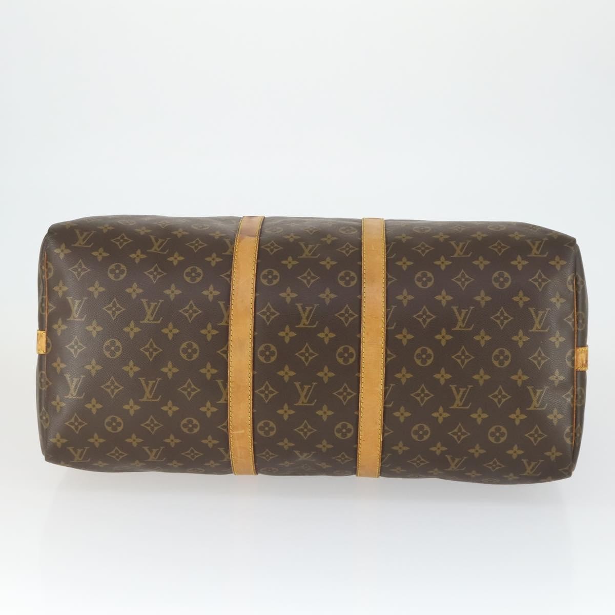 Louis Vuitton Keepall Bag Monogram Canvas Brown Canvas Travel Bag Bag (Pre-Owned)