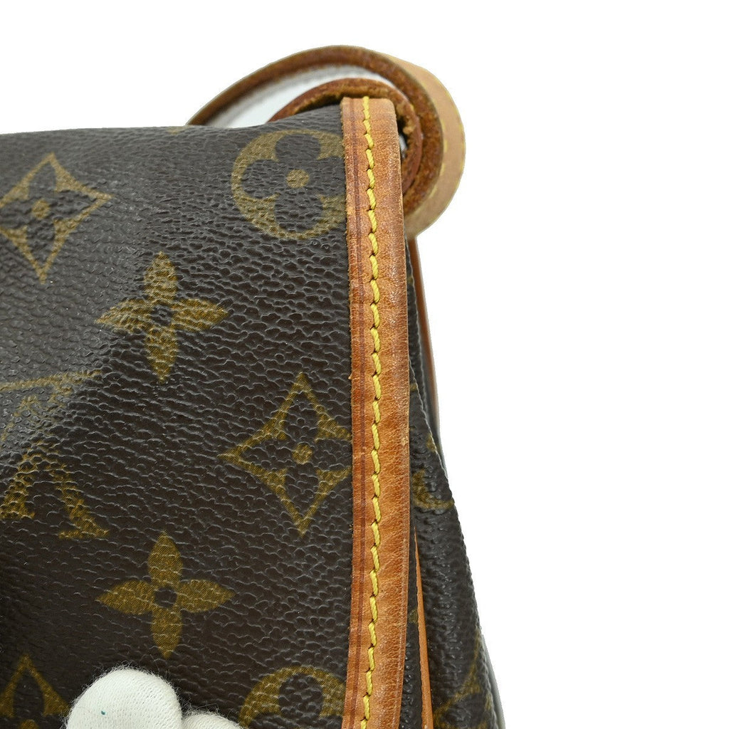 Louis Vuitton Saumur Handbag Monogram Canvas Brown Canvas Shoulder Bag Bag (Pre-Owned)