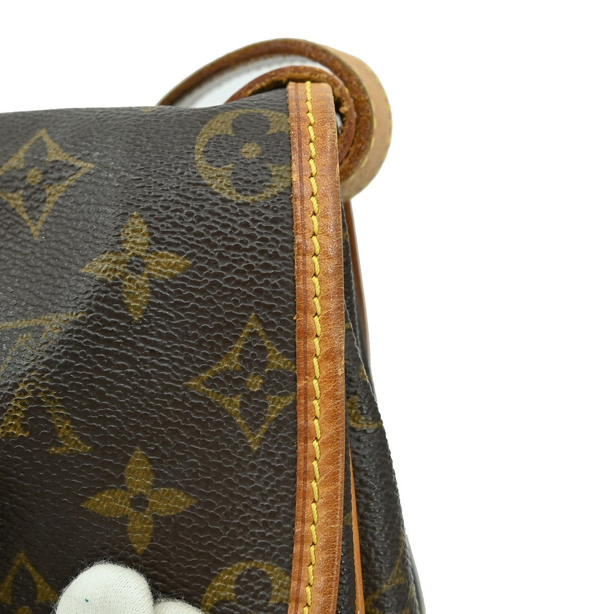 Louis Vuitton Saumur Handbag Monogram Canvas Brown Canvas Shoulder Bag Bag (Pre-Owned)
