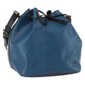 Louis Vuitton Bicolor Petit Noe Handbag Epi Leather Blue Leather Shoulder Bag Bag (Pre-Owned)