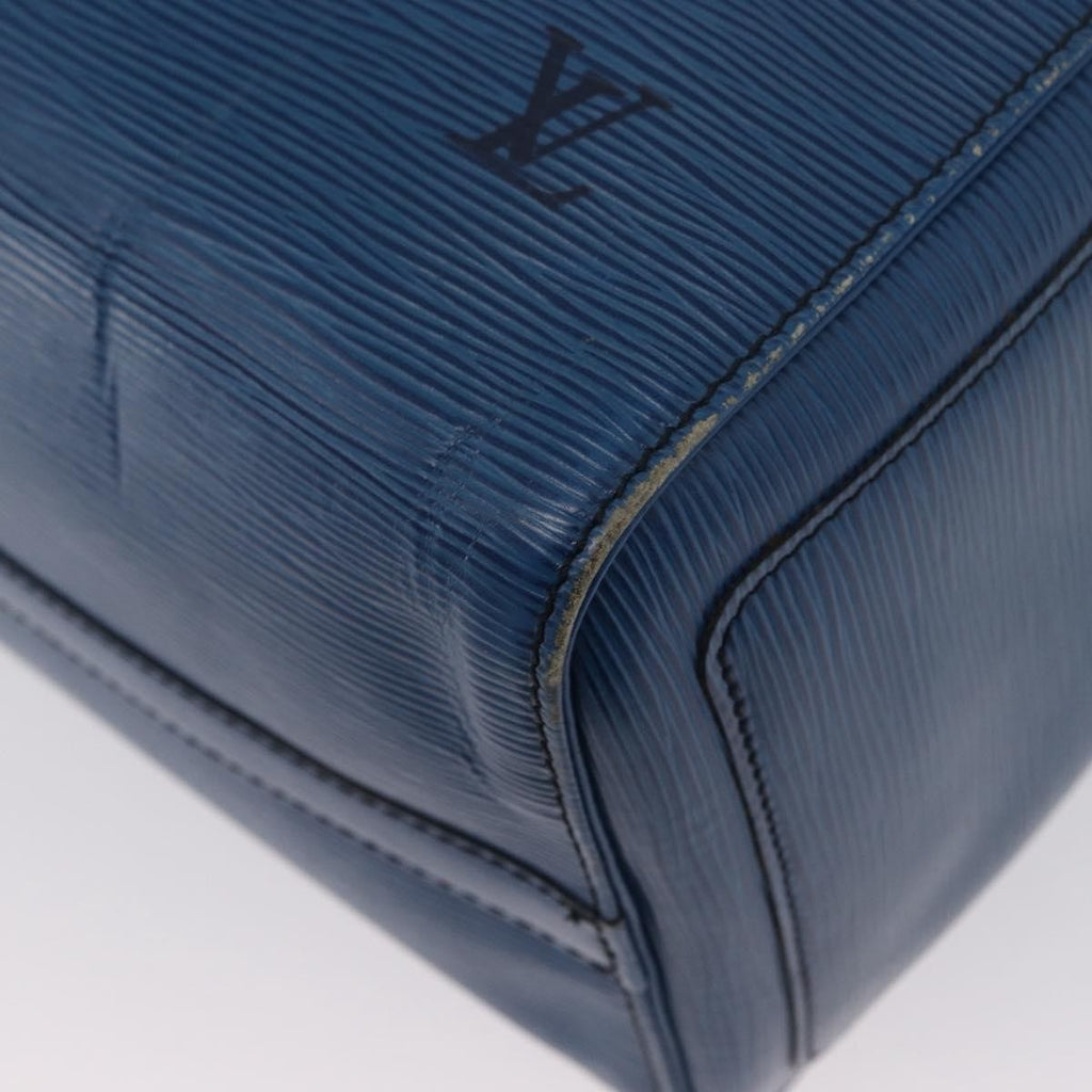 Louis Vuitton Speedy Handbag Epi Leather Blue Leather Handbag (Pre-Owned)