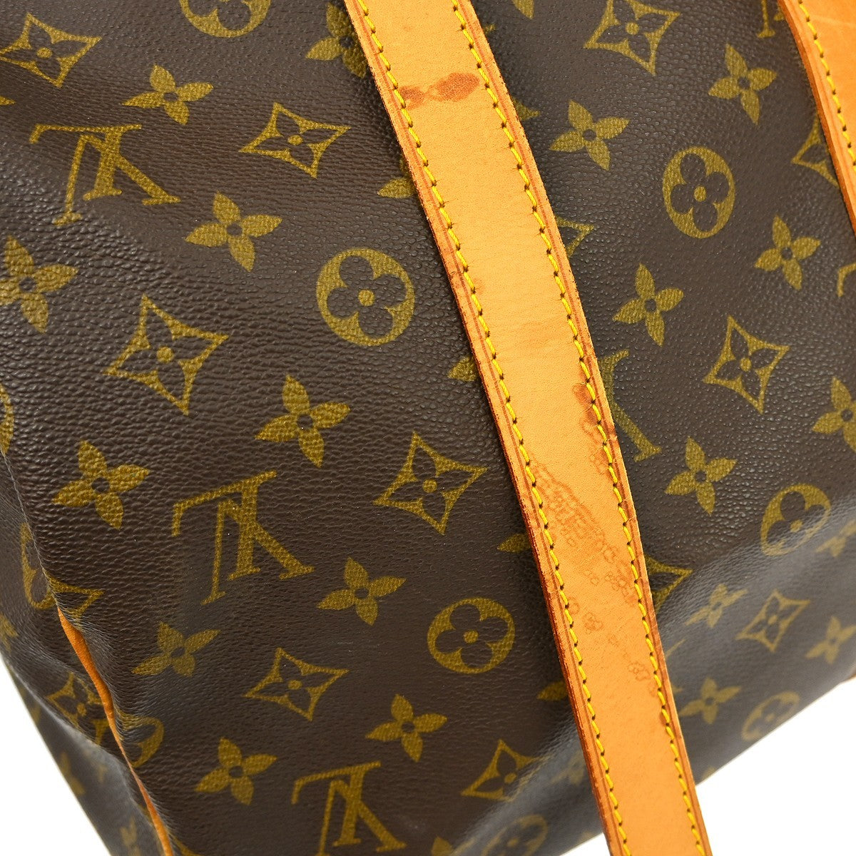 Louis Vuitton Keepall Bandouliere Bag Monogram Canvas Brown Canvas Travel Bag Bag (Pre-Owned)