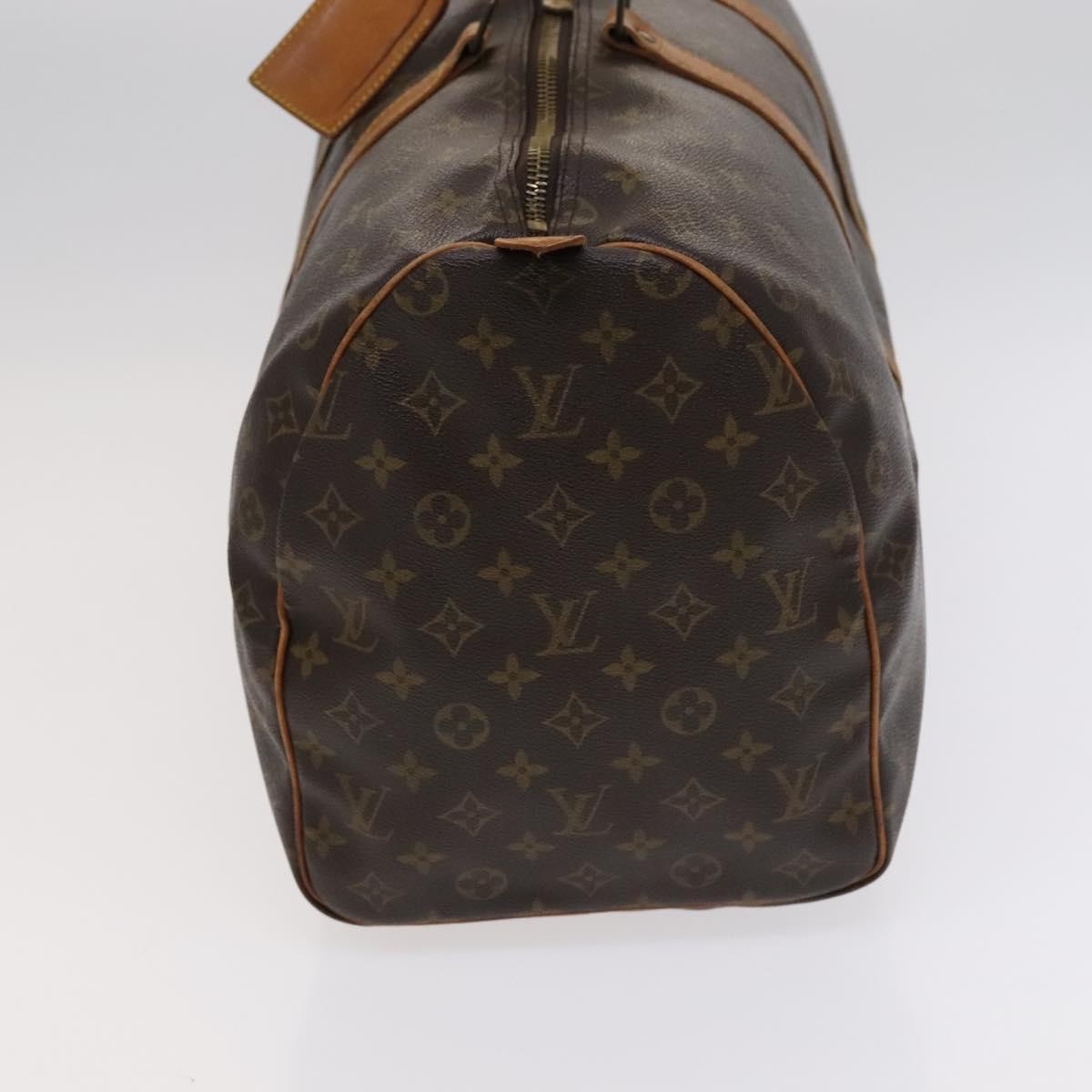 Louis Vuitton Keepall Bag Monogram Canvas Brown Canvas Travel Bag Bag (Pre-Owned)