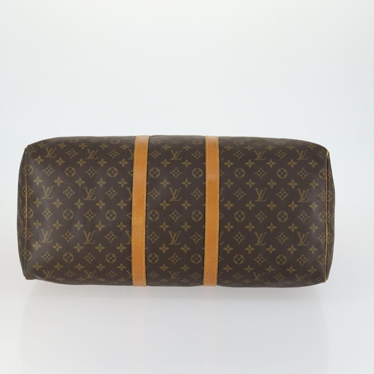 Louis Vuitton Keepall Bag Monogram Canvas Brown Canvas Travel Bag Bag (Pre-Owned)