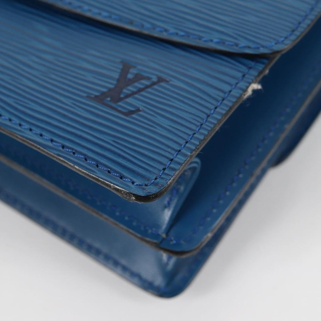 Louis Vuitton Grenelle Shoulder Bag Epi Leather Blue Leather Shoulder Bag Bag (Pre-Owned)