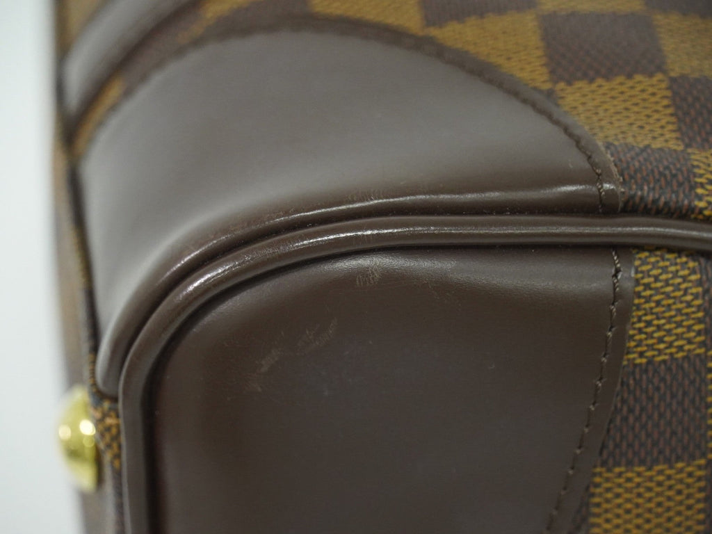 Louis Vuitton Berkeley Handbag Damier Brown Canvas Handbag (Pre-Owned)