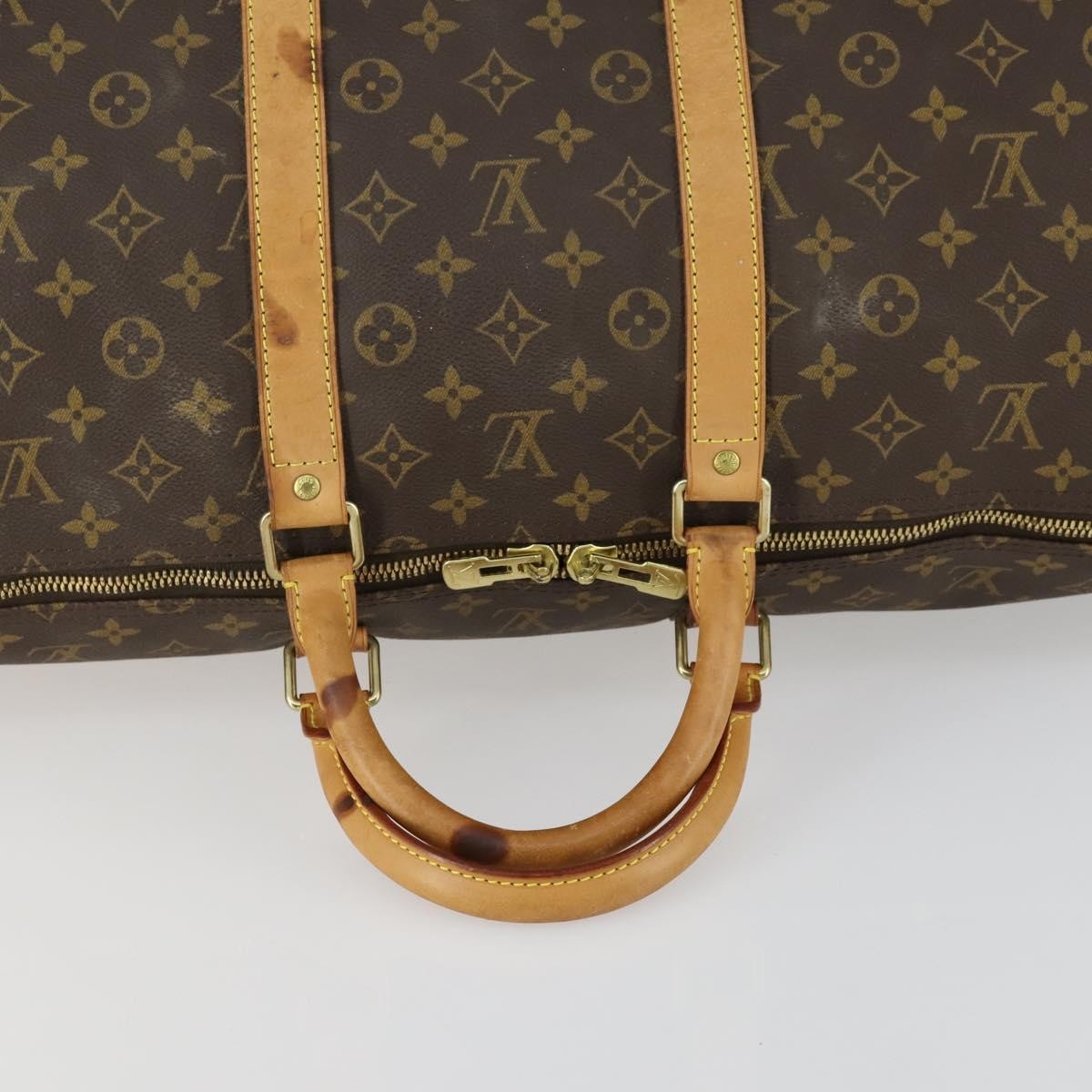 Louis Vuitton Keepall Bag Monogram Canvas Brown Canvas Travel Bag Bag (Pre-Owned)