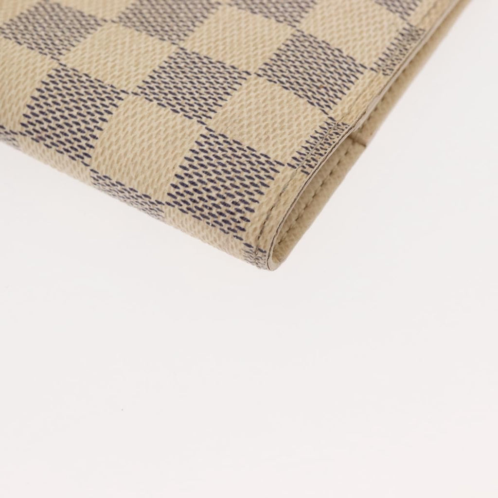 Louis Vuitton Agenda Cover Damier Azur Beige Canvas Toiletry Case Accessory (Pre-Owned)