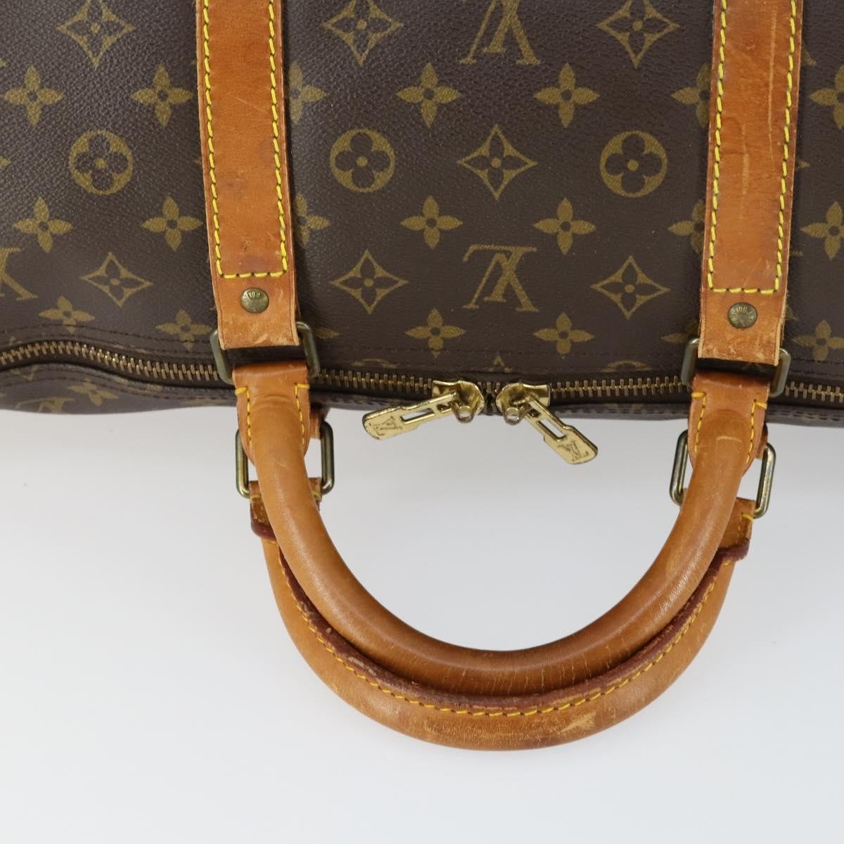 Louis Vuitton Keepall Bag Monogram Canvas Brown Canvas Travel Bag Bag (Pre-Owned)