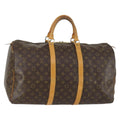 Louis Vuitton Keepall Bag Monogram Canvas Brown Canvas Travel Bag Bag (Pre-Owned)