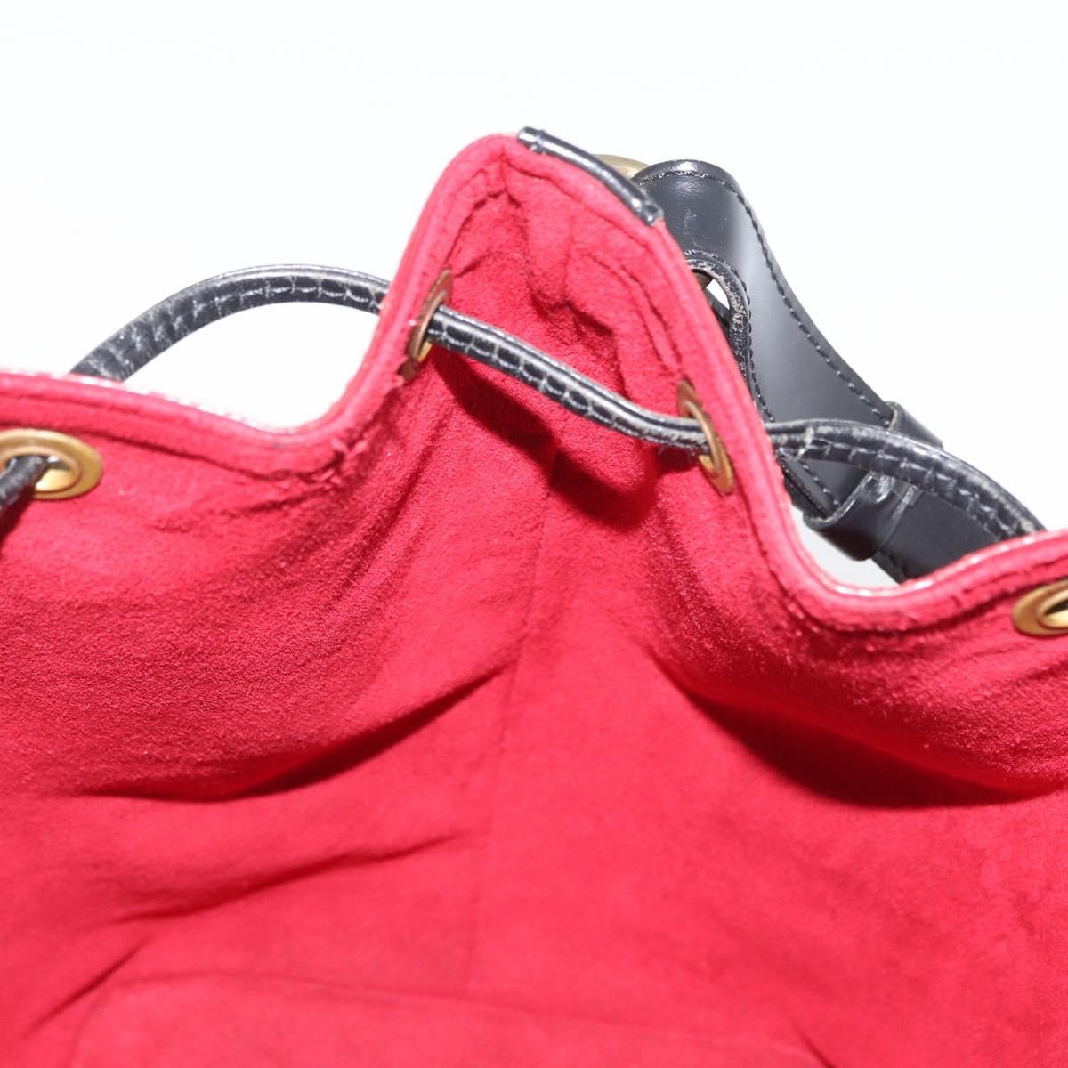 Louis Vuitton Petit Noe Handbag Epi Leather Red Leather Shoulder Bag Bag (Pre-Owned)