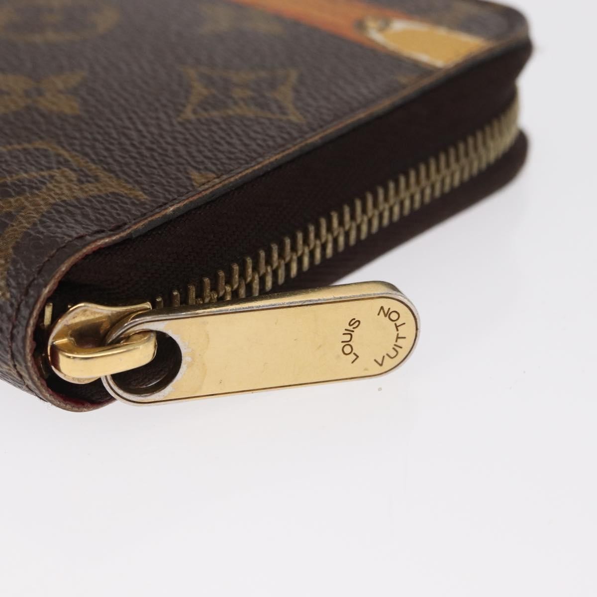 Louis Vuitton Zippy Wallet Canvas Brown Canvas Wallets Accessory (Pre-Owned)