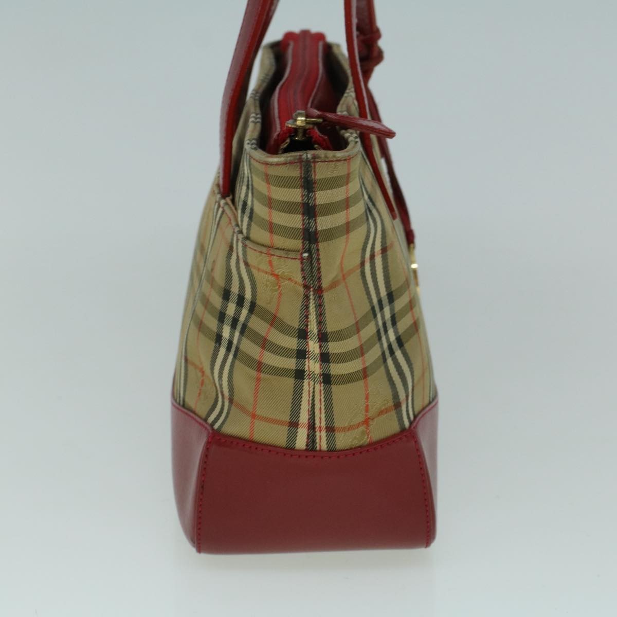 Burberry Nova Check Handbag Nova Check Canvas Beige Canvas Handbag (Pre-Owned)