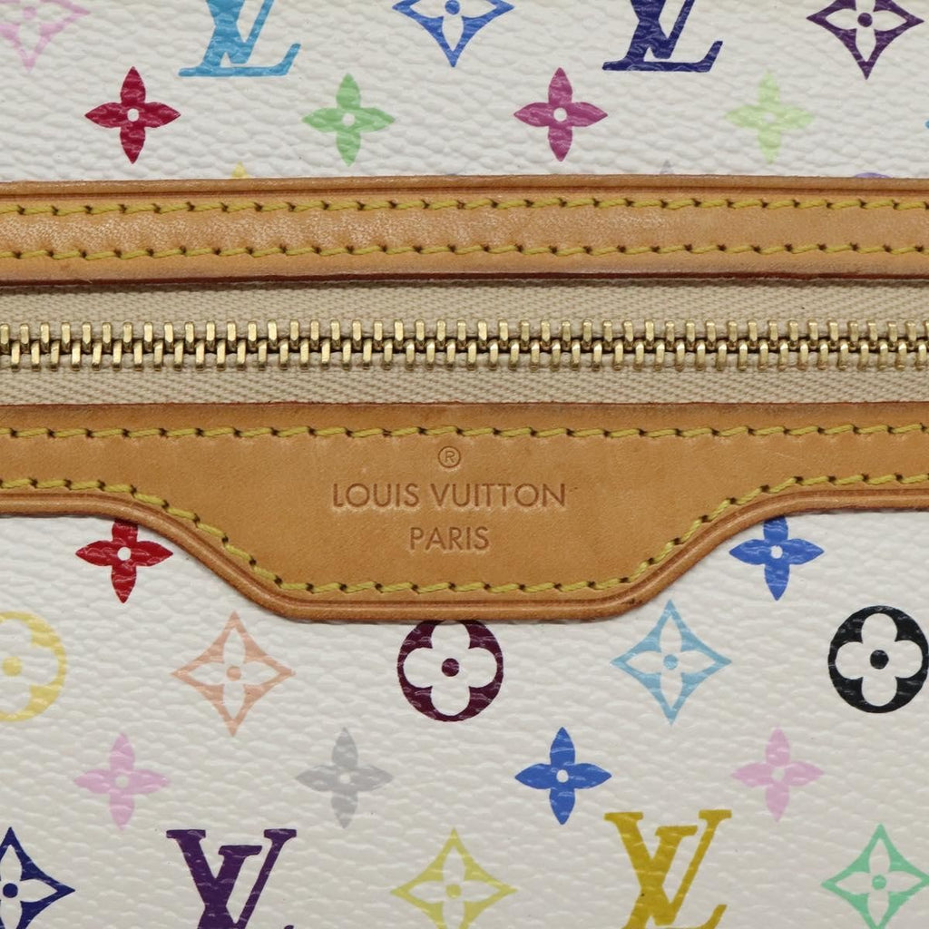 Louis Vuitton Pochette Gm Monogram Multicolor White Canvas Clutche & Pouche Bag (Pre-Owned)