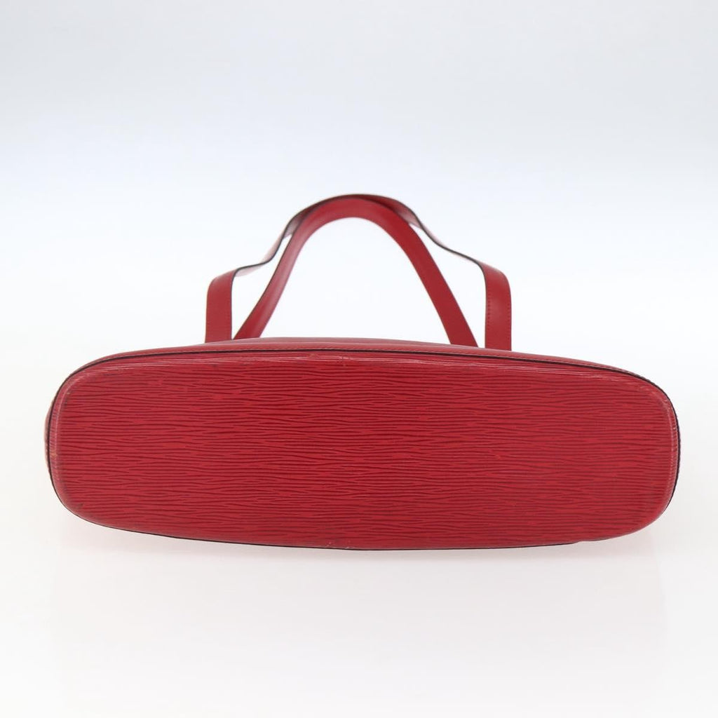Louis Vuitton Lussac Handbag Epi Leather Red Leather Shoulder Bag Bag (Pre-Owned)
