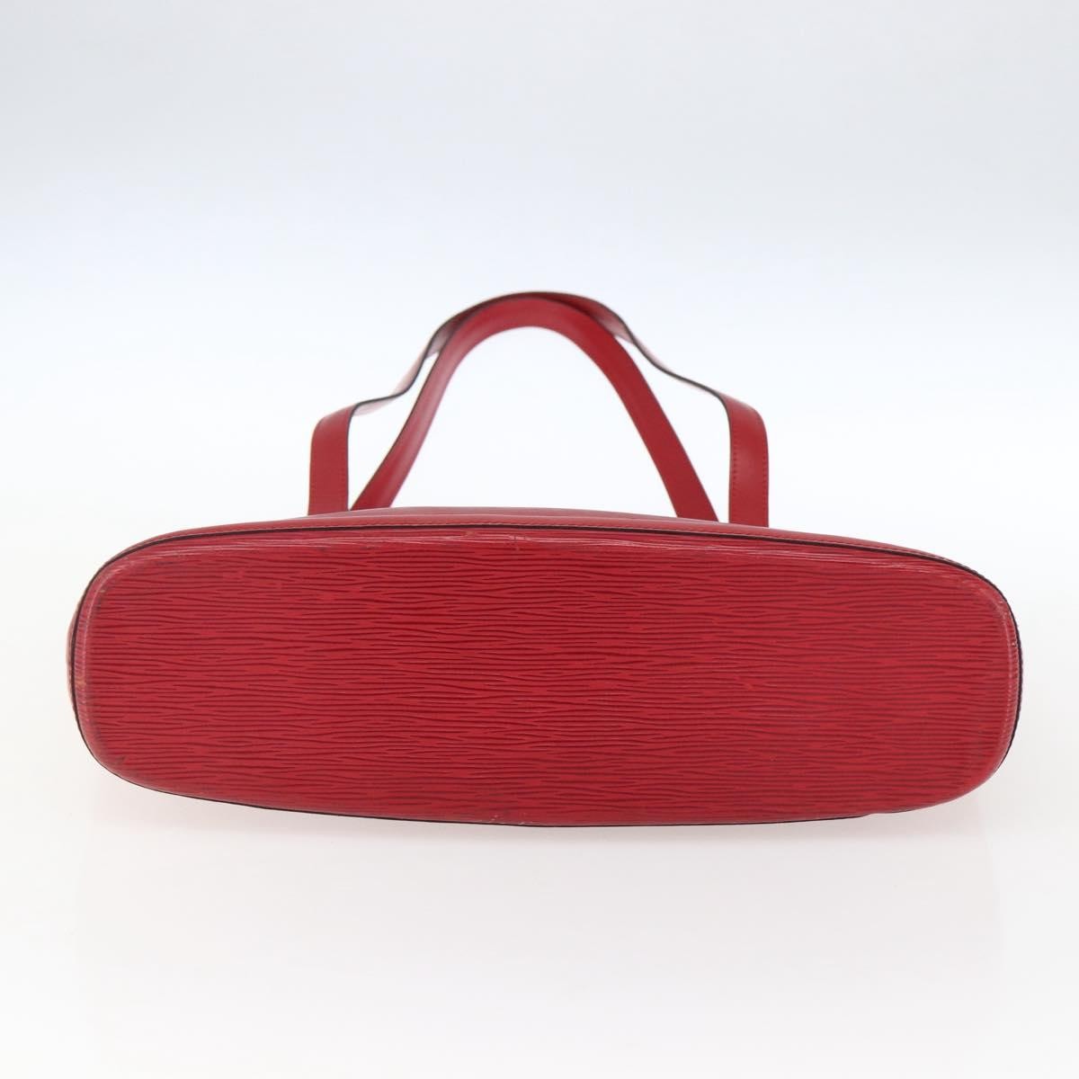 Louis Vuitton Lussac Handbag Epi Leather Red Leather Shoulder Bag Bag (Pre-Owned)