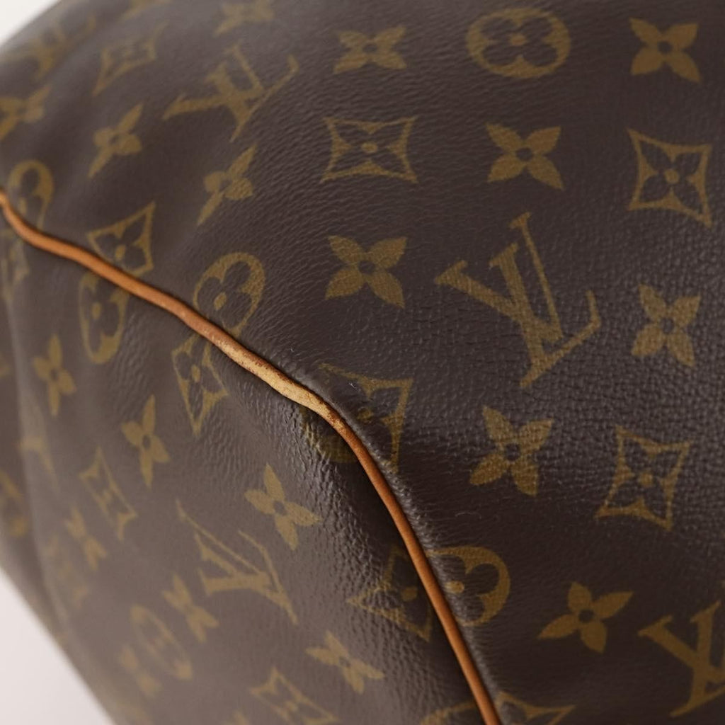 Louis Vuitton Keepall Bag Monogram Canvas Brown Canvas Travel Bag Bag (Pre-Owned)