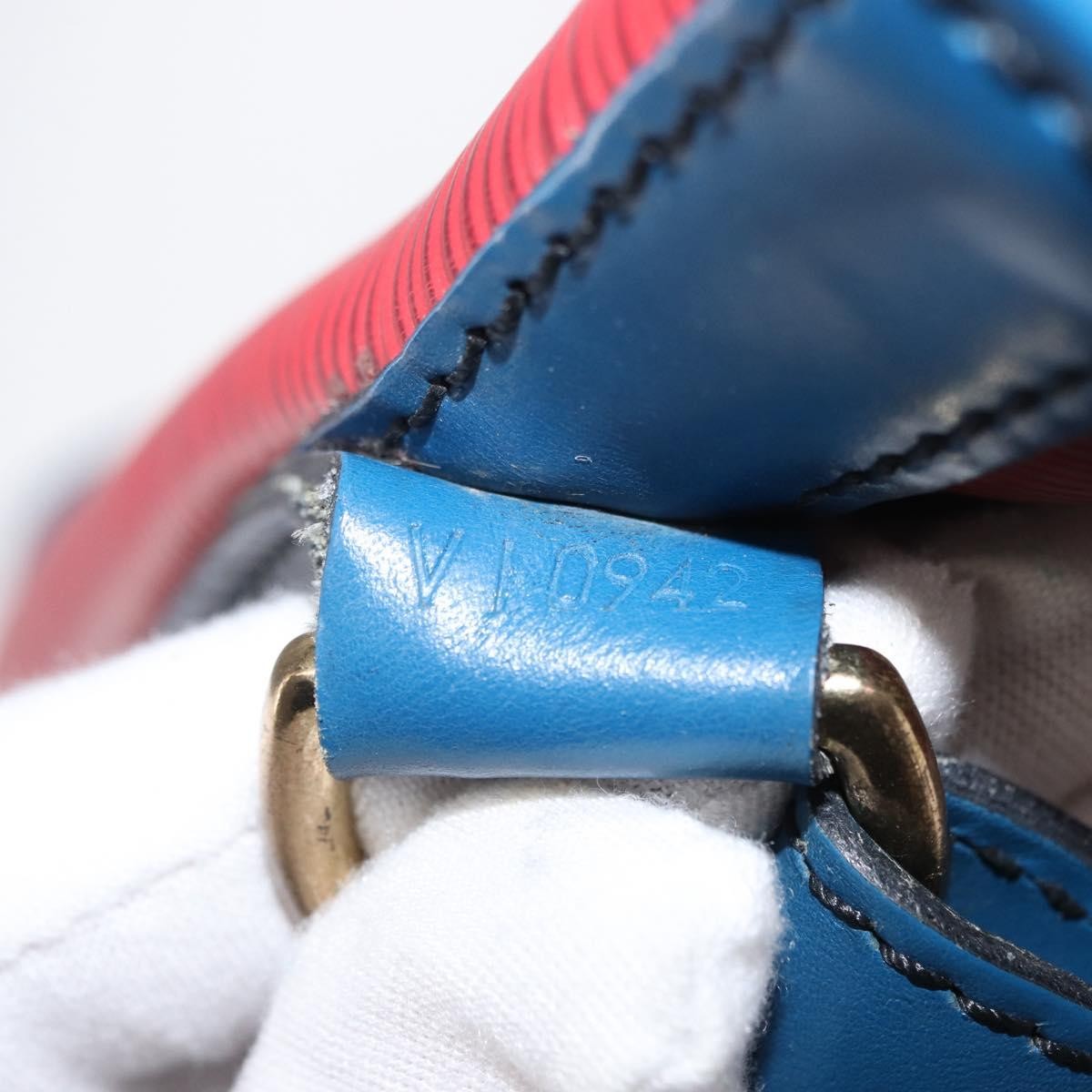 Louis Vuitton Tricolor Noe Handbag Epi Leather Red Leather Shoulder Bag Bag (Pre-Owned)