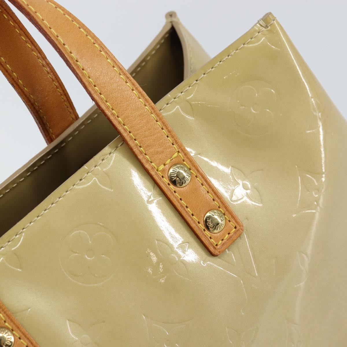 Louis Vuitton Reade Handbag Monogram Vernis Beige Patent_Leather Handbag (Pre-Owned)