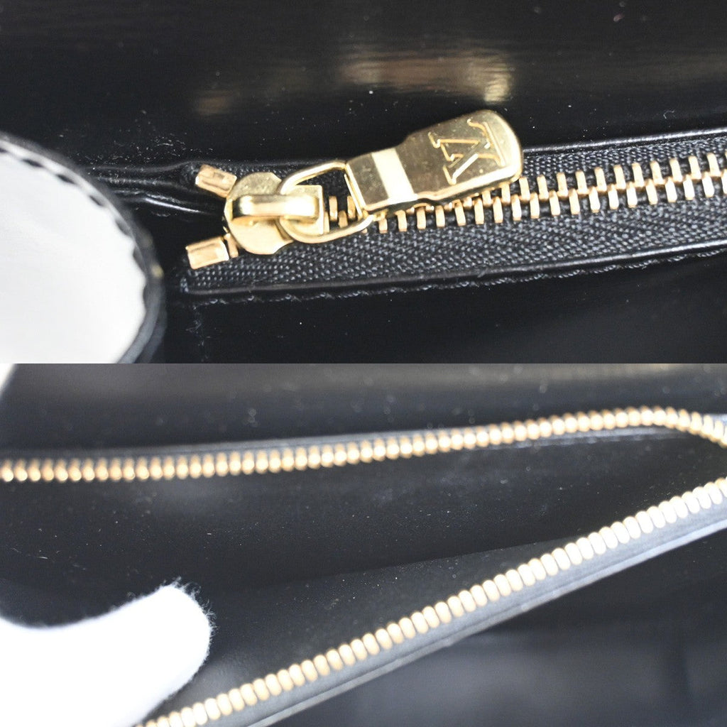 Louis Vuitton Malesherbes Handbag Epi Leather Black Leather Handbag (Pre-Owned)