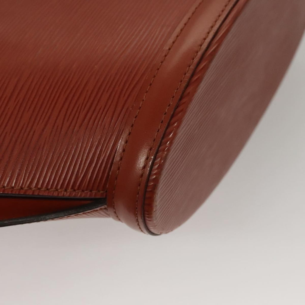 Louis Vuitton Saint Jacques Handbag Epi Leather Brown Leather Handbag (Pre-Owned)