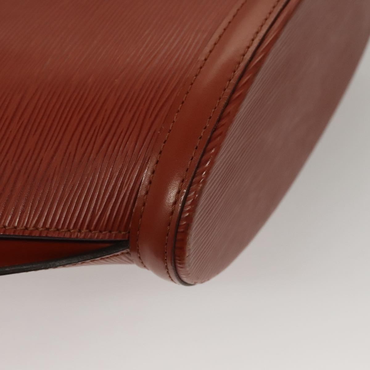 Louis Vuitton Saint Jacques Handbag Epi Leather Brown Leather Handbag (Pre-Owned)