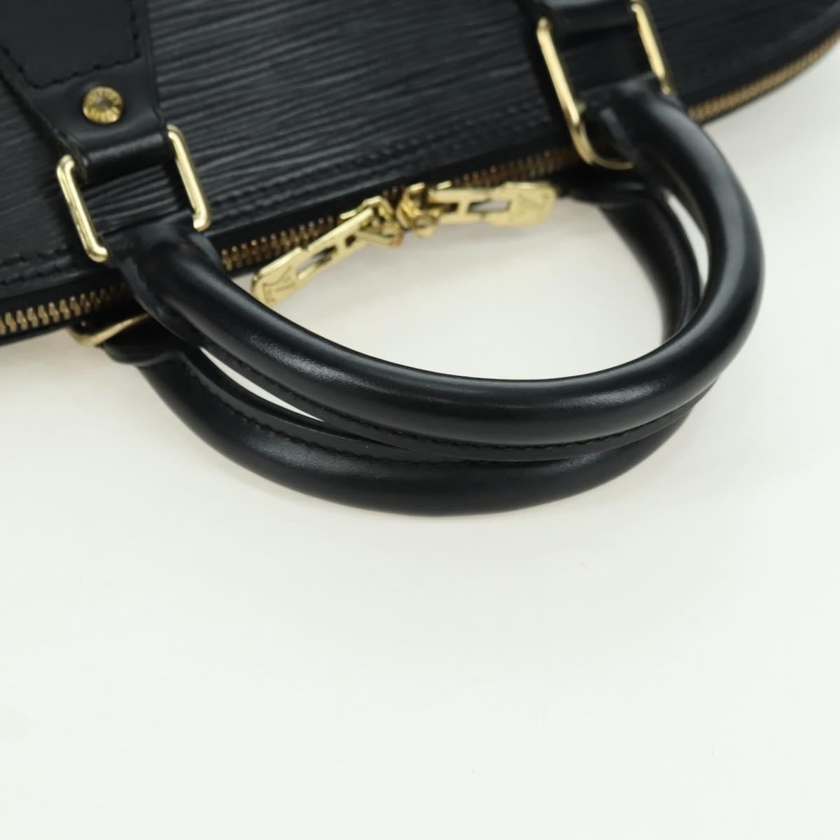 Louis Vuitton Alma Handbag Epi Leather Black Leather Handbag (Pre-Owned)