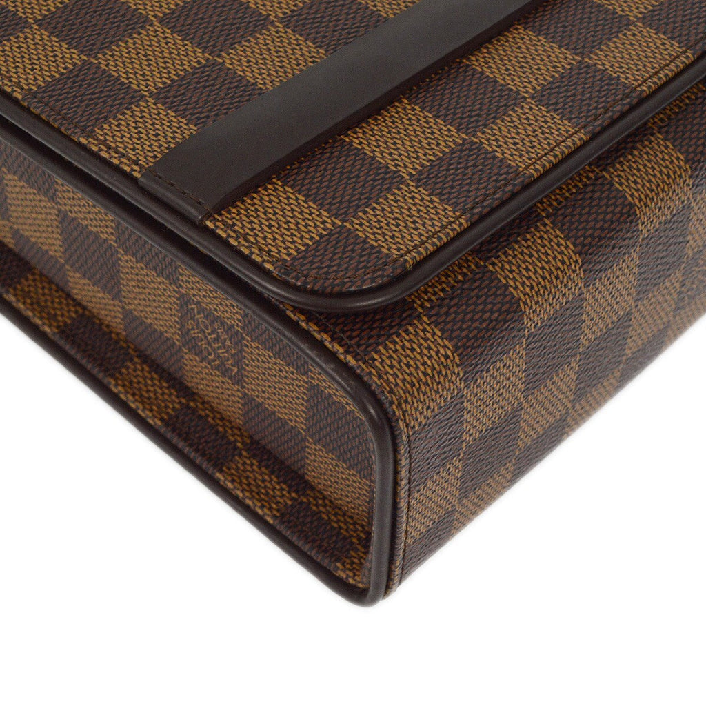 Louis Vuitton Tribeca Handbag Damier Brown Canvas Handbag (Pre-Owned)