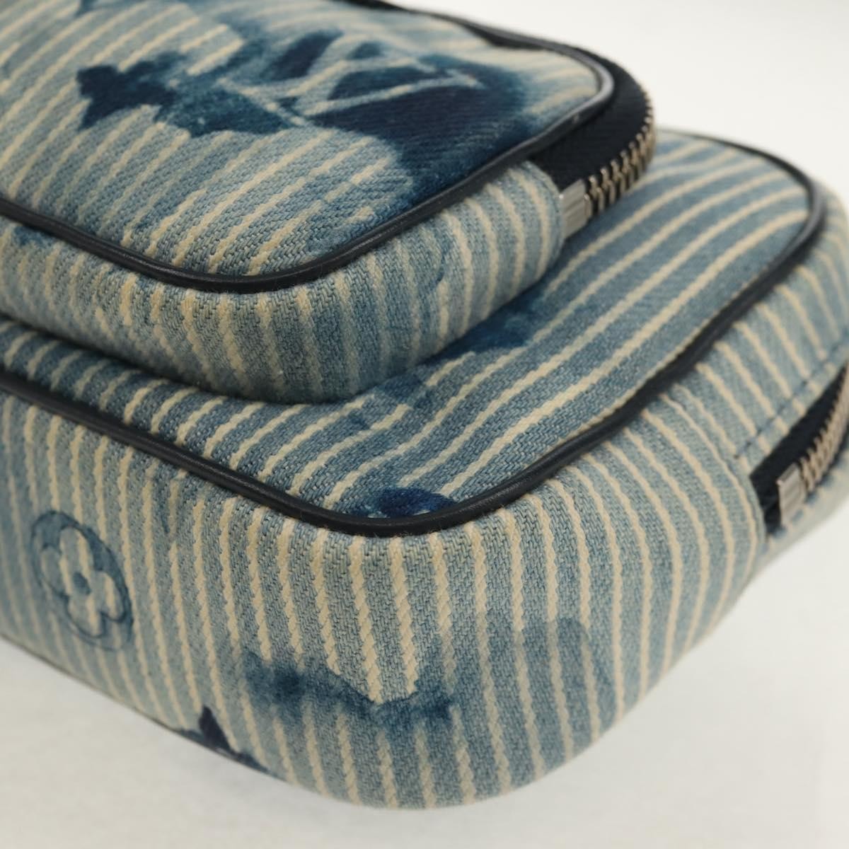 Louis Vuitton Outdoor Pouch Limited Edition Monogram Watercolor Stripes Denim Blue Canvas Clutche & Pouche Bag (Pre-Owned)