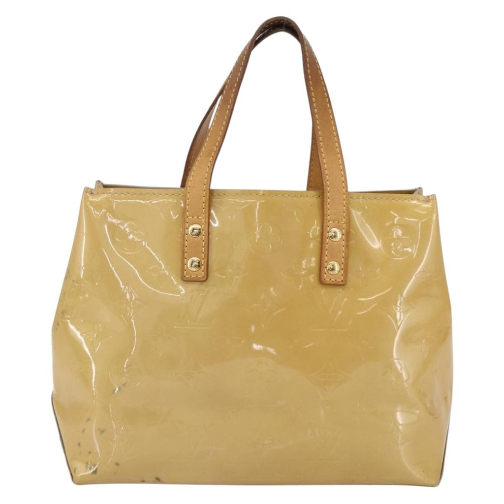 Louis Vuitton Reade Handbag Monogram Vernis Beige Patent_Leather Handbag (Pre-Owned)