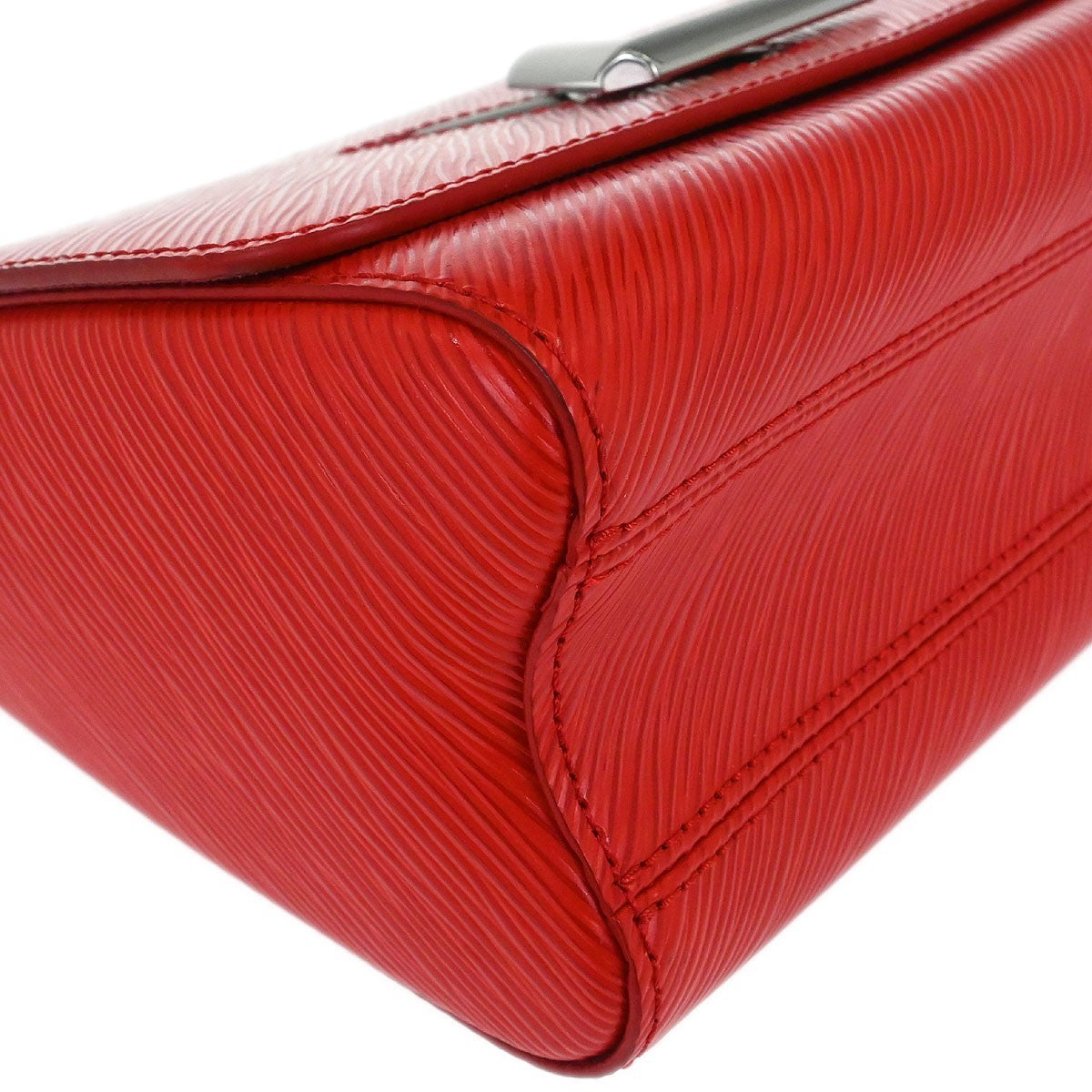 Louis Vuitton Twist Handbag Epi Leather Red Leather Shoulder Bag Bag (Pre-Owned)