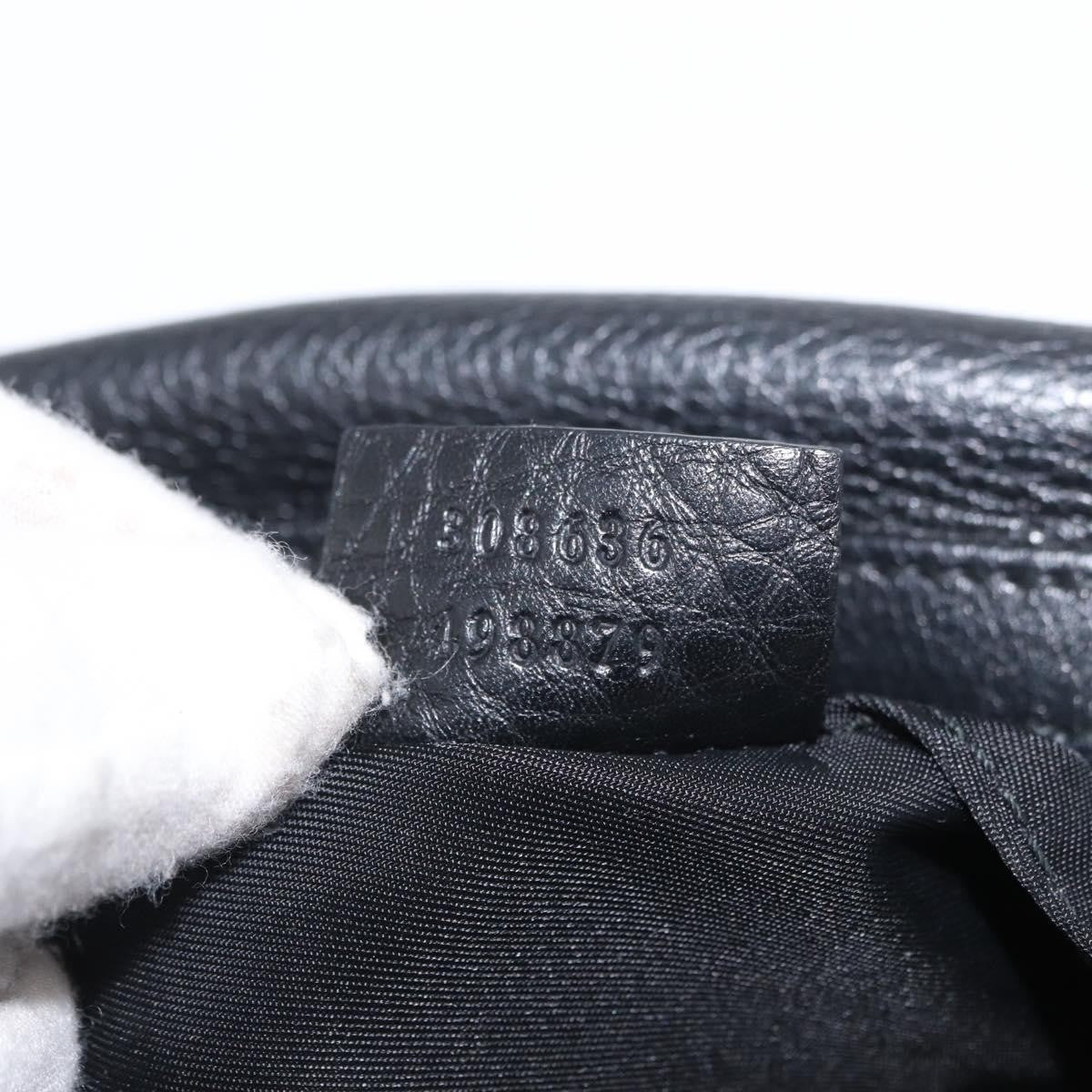 Gucci Soho Toiletry Pouch Leather Black Leather Clutche & Pouche Bag (Pre-Owned)