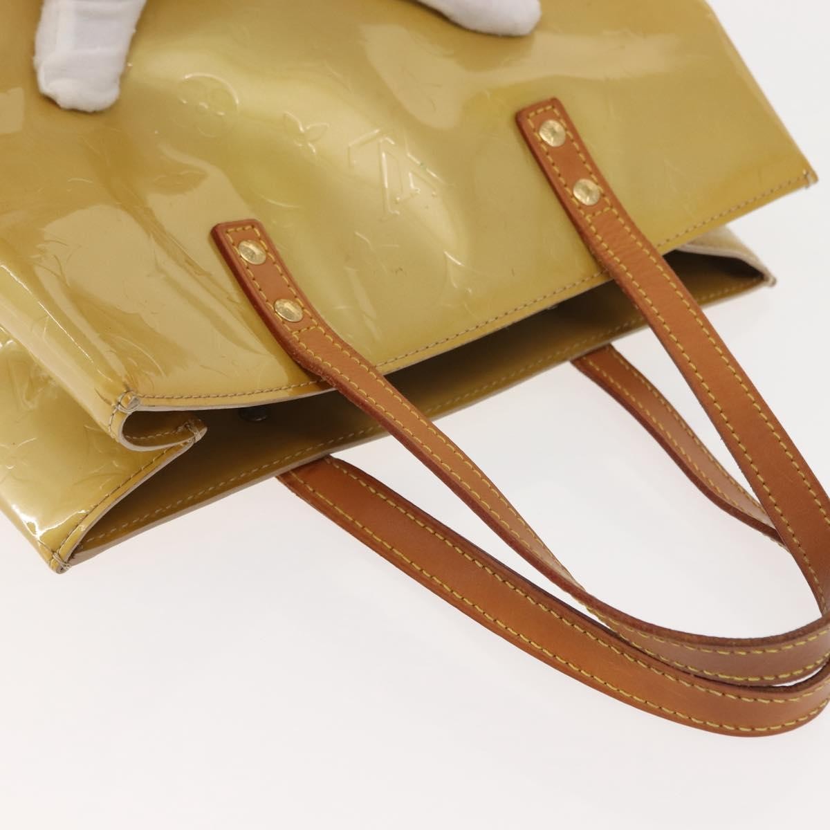 Louis Vuitton Reade Handbag Monogram Vernis Beige Patent_Leather Handbag (Pre-Owned)