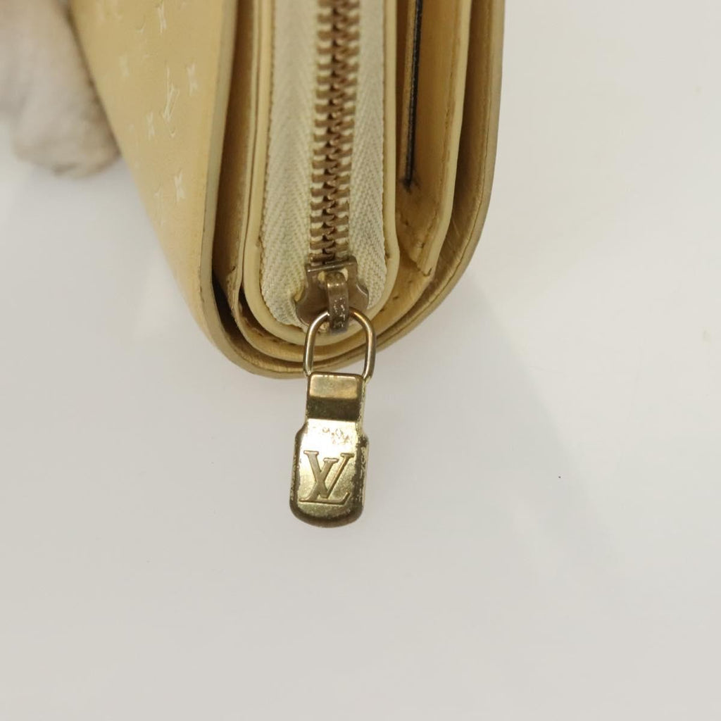 Louis Vuitton Lou Wallet Nanogram Leather Beige Leather Wallets Accessory (Pre-Owned)