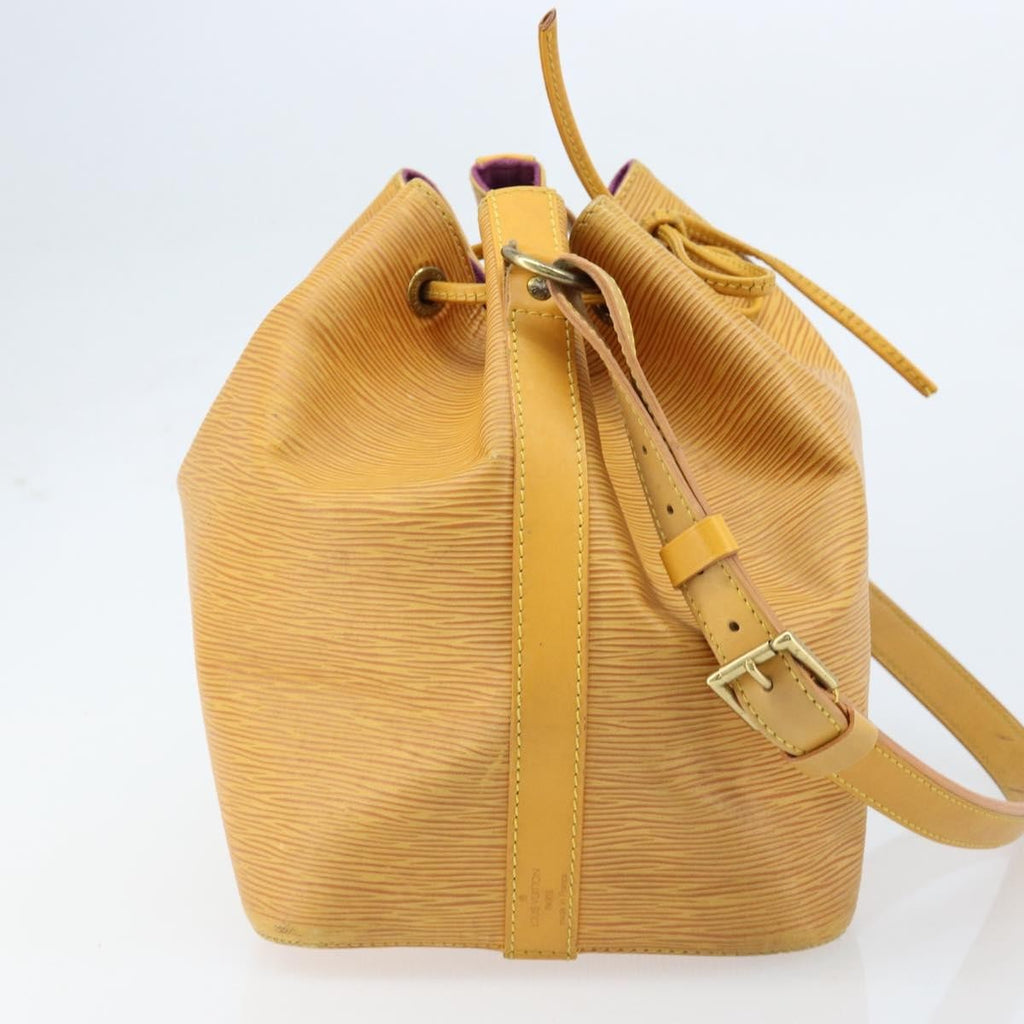 Louis Vuitton Petit Noe Nm Handbag Epi Leather Yellow Leather Shoulder Bag Bag (Pre-Owned)