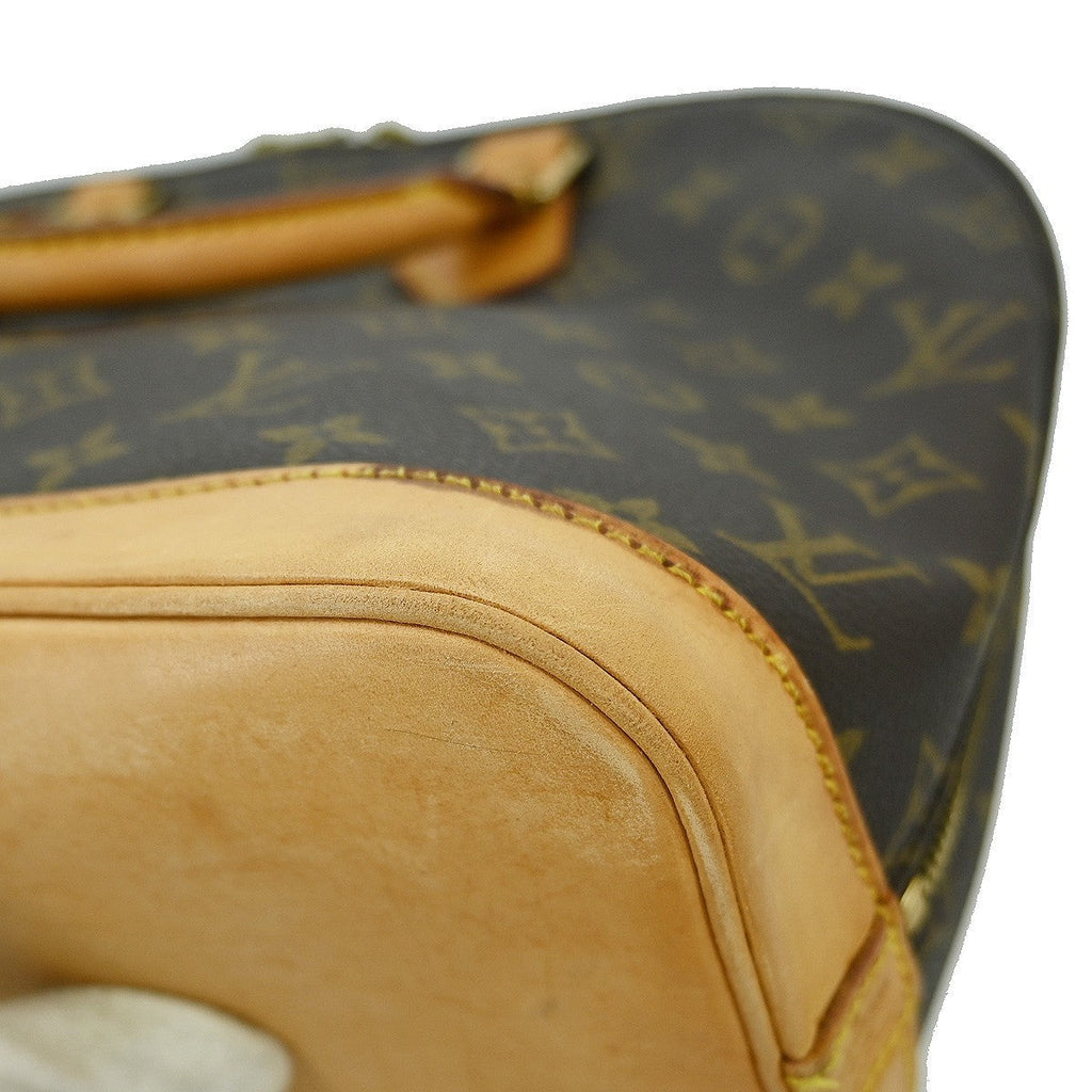Louis Vuitton Alma Handbag Monogram Canvas Brown Canvas Handbag (Pre-Owned)